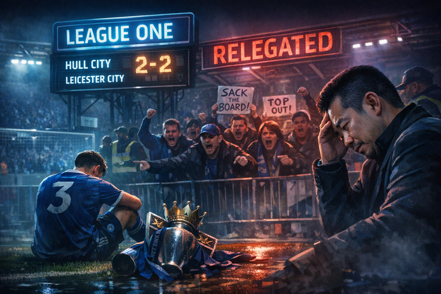 Leicester City Tumble to Third Tier Ten Years After Premier League Glory